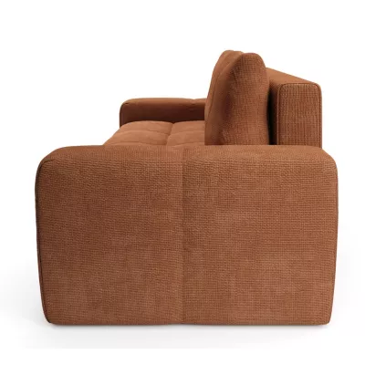 Rozkládací dvoumístná pohovka TRURO - cihlová