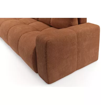 Rozkládací dvoumístná pohovka TRURO - cihlová