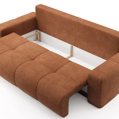 Rozkládací dvoumístná pohovka TRURO - cihlová