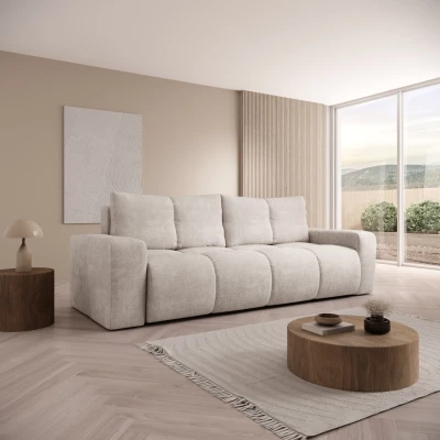 Rozkládací dvoumístná pohovka TRURO - latte