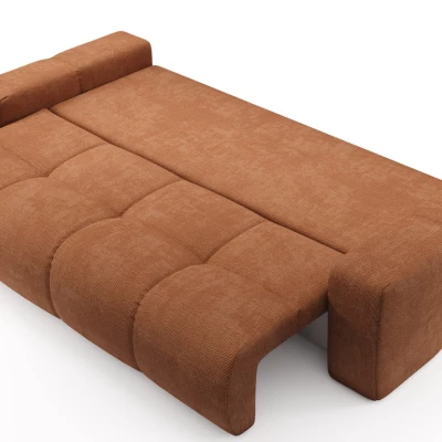 Rozkládací dvoumístná pohovka TRURO - cihlová