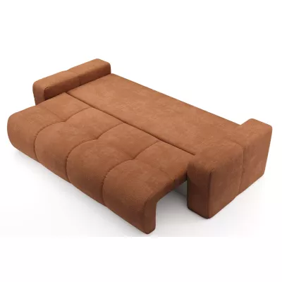 Rozkládací dvoumístná pohovka TRURO - cihlová