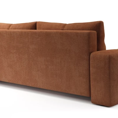 Rozkládací dvoumístná pohovka TRURO - cihlová