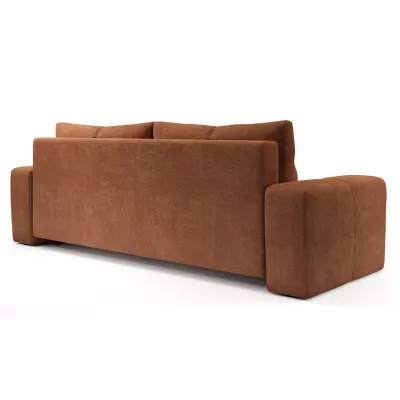 Rozkládací dvoumístná pohovka TRURO - cihlová