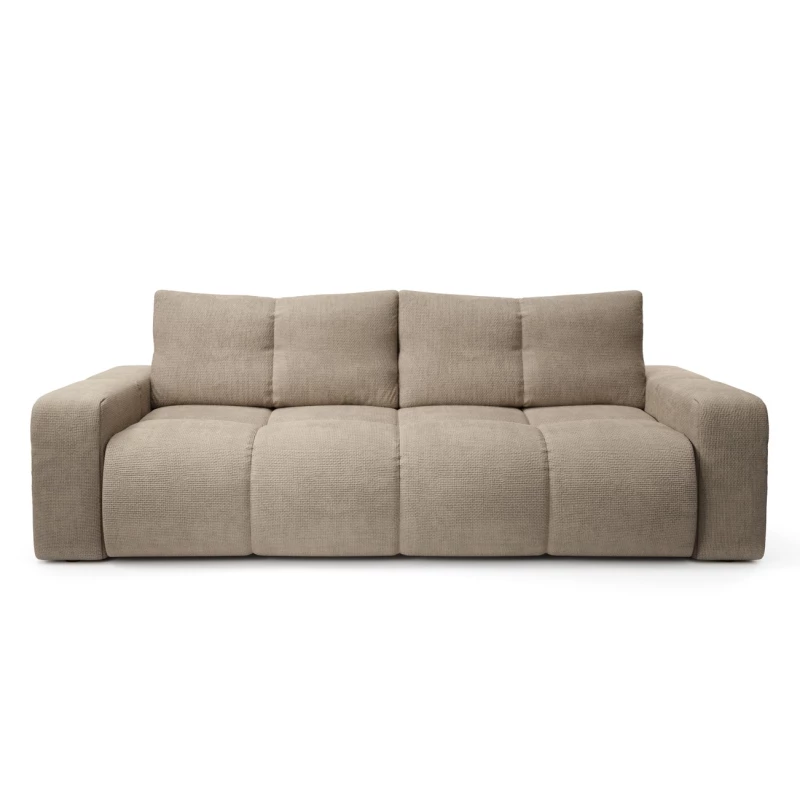 Rozkládací dvoumístná pohovka TRURO - světlá šedá