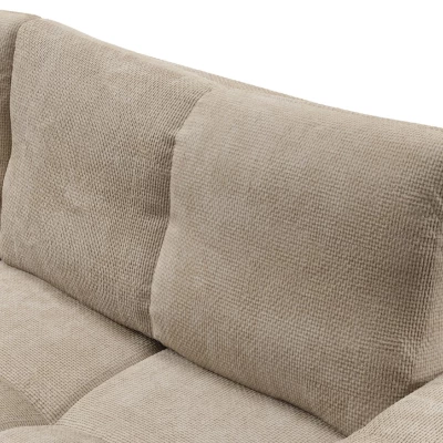 Rozkládací dvoumístná pohovka TRURO - béžová