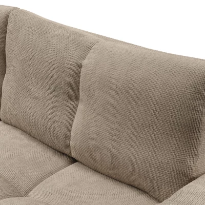 Rozkládací dvoumístná pohovka TRURO - světlá šedá