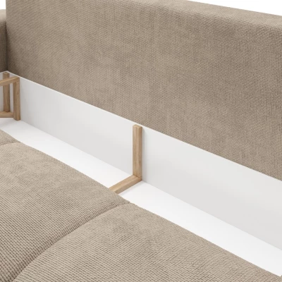 Rozkládací dvoumístná pohovka TRURO - světlá šedá