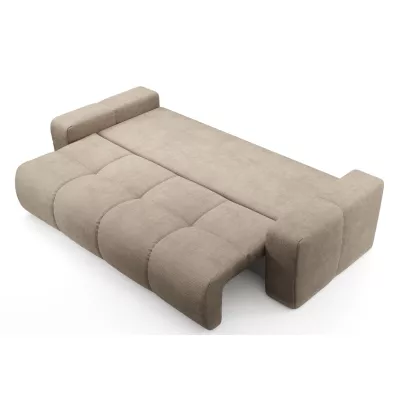 Rozkládací dvoumístná pohovka TRURO - světlá šedá