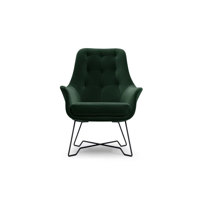 Čalouněné konferenční křeslo GANDER - zelené 3