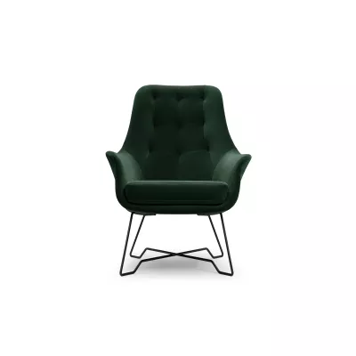 Čalouněné konferenční křeslo GANDER - zelené 3