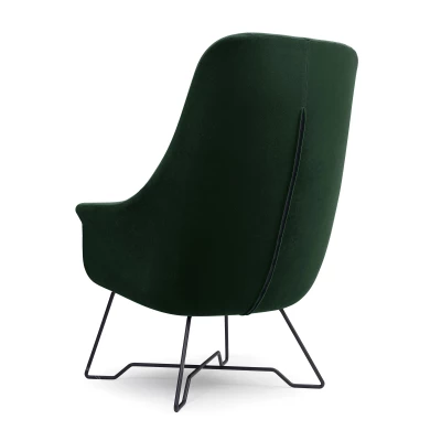 Čalouněné konferenční křeslo GANDER - zelené 3