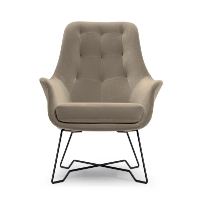 Čalouněné konferenční křeslo GANDER - taupe