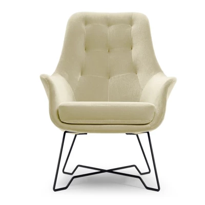 Čalouněné konferenční křeslo GANDER - béžové