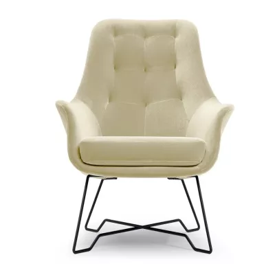 Čalouněné konferenční křeslo GANDER - béžové