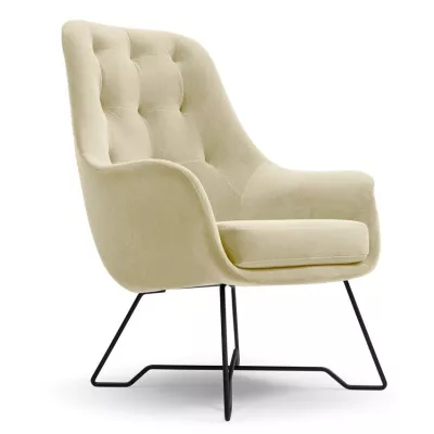 Čalouněné konferenční křeslo GANDER - béžové