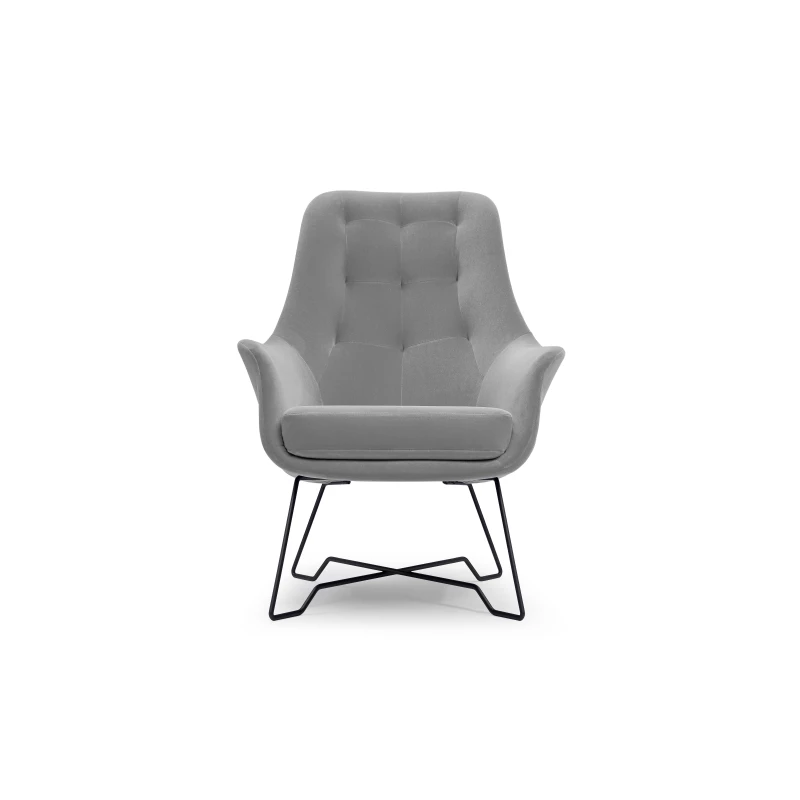 Čalouněné konferenční křeslo GANDER - šedé