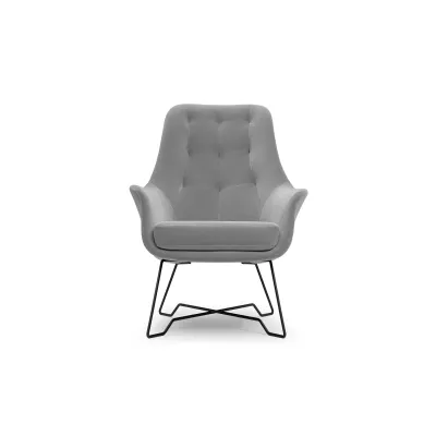 Čalouněné konferenční křeslo GANDER - šedé