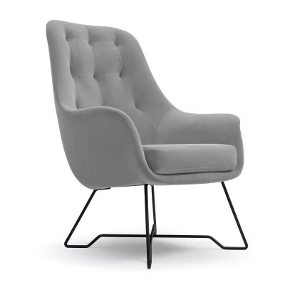 Čalouněné konferenční křeslo GANDER - šedé