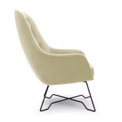 Čalouněné konferenční křeslo GANDER - béžové