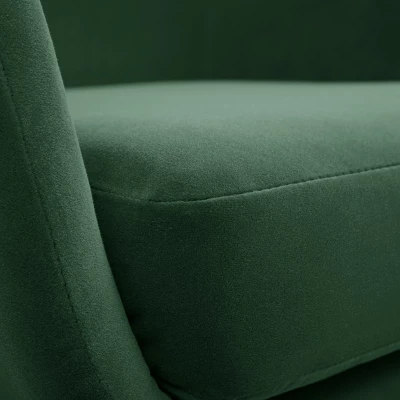 Čalouněné konferenční křeslo GANDER - tmavé zelené