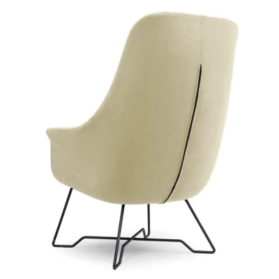 Čalouněné konferenční křeslo GANDER - béžové