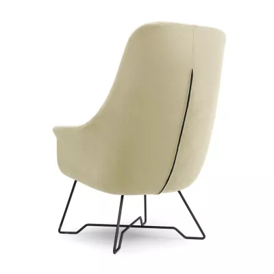 Čalouněné konferenční křeslo GANDER - béžové