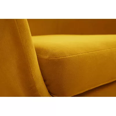 Čalouněné konferenční křeslo GANDER - hořčicové 2