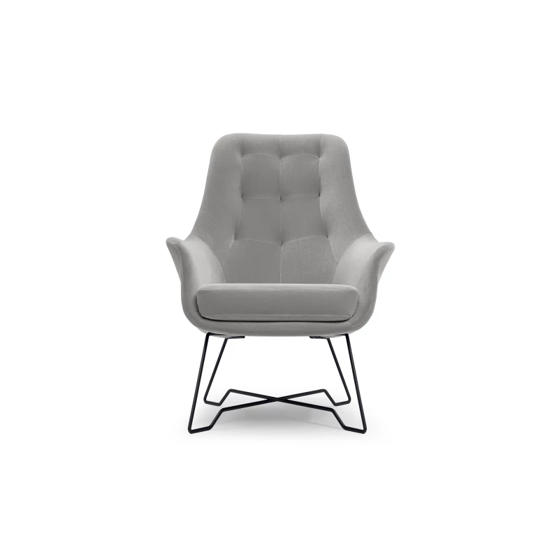 Čalouněné konferenční křeslo GANDER - popelavé 2