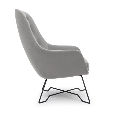 Čalouněné konferenční křeslo GANDER - popelavé 2