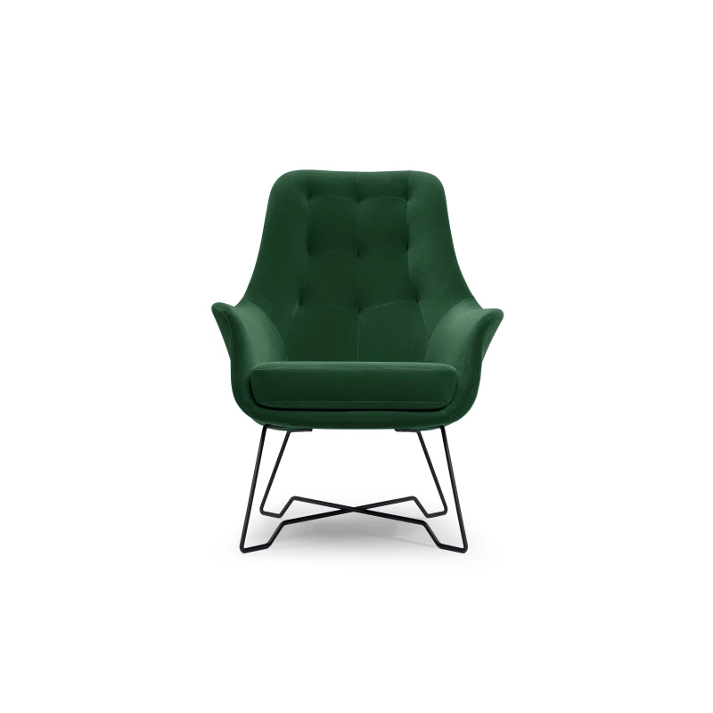 Čalouněné konferenční křeslo GANDER - zelené 2