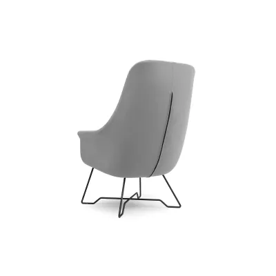 Čalouněné konferenční křeslo GANDER - popelavé 2