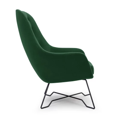 Čalouněné konferenční křeslo GANDER - zelené 2