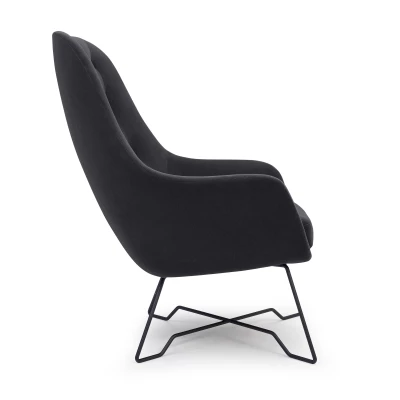 Čalouněné konferenční křeslo GANDER - černé