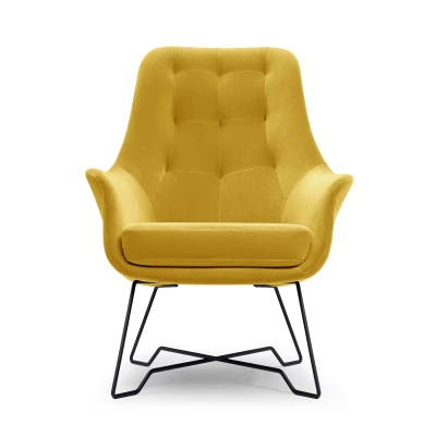 Čalouněné konferenční křeslo GANDER - žluté