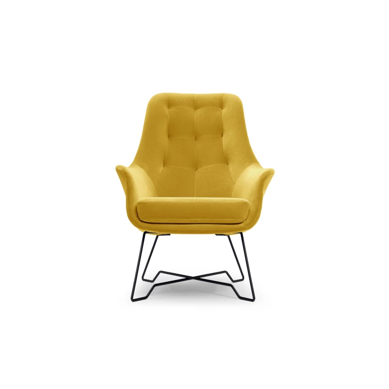 Čalouněné konferenční křeslo GANDER - žluté