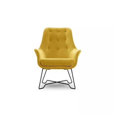 Čalouněné konferenční křeslo GANDER - žluté