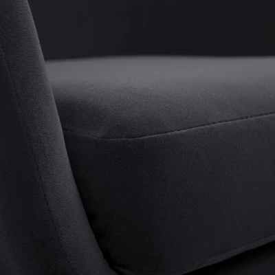 Čalouněné konferenční křeslo GANDER - černé