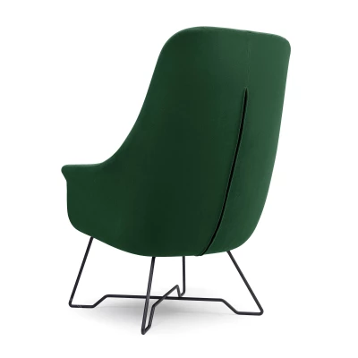 Čalouněné konferenční křeslo GANDER - zelené 2