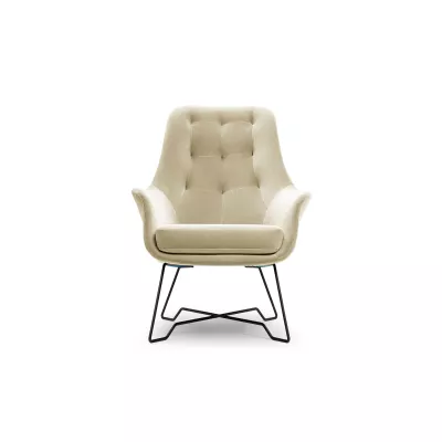 Čalouněné konferenční křeslo GANDER - ecru