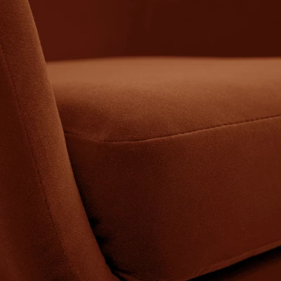 Čalouněné konferenční křeslo GANDER - hnědé