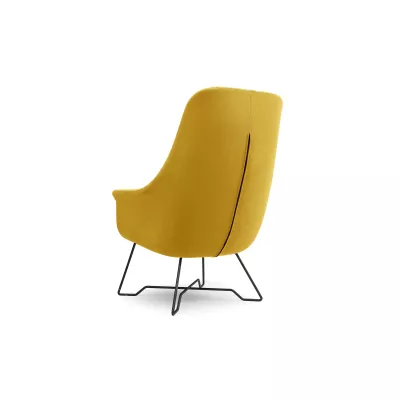 Čalouněné konferenční křeslo GANDER - žluté