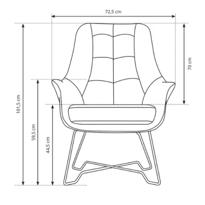 Čalouněné konferenční křeslo GANDER - zelené 2