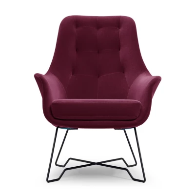 Čalouněné konferenční křeslo GANDER - bordó