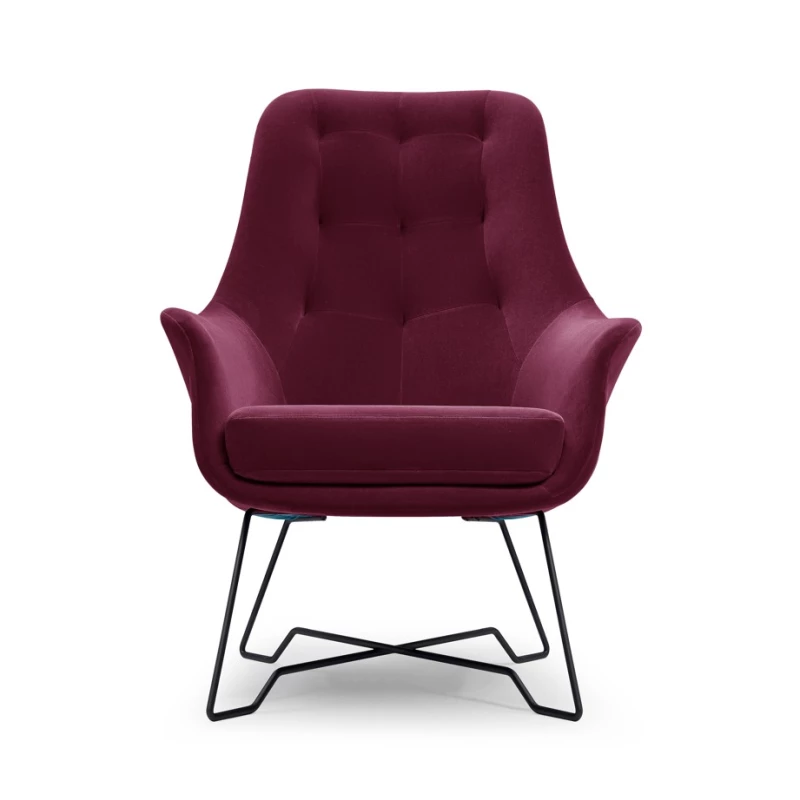 Čalouněné konferenční křeslo GANDER - bordó