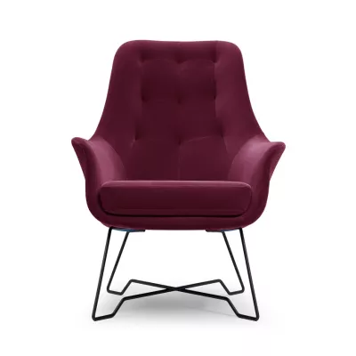 Čalouněné konferenční křeslo GANDER - bordó