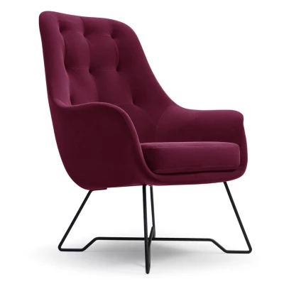 Čalouněné konferenční křeslo GANDER - bordó