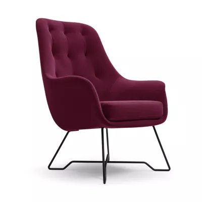 Čalouněné konferenční křeslo GANDER - bordó