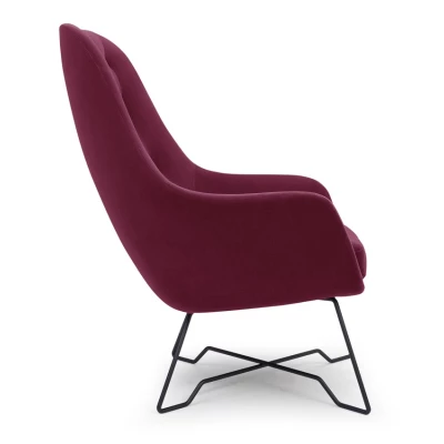 Čalouněné konferenční křeslo GANDER - bordó