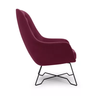 Čalouněné konferenční křeslo GANDER - bordó